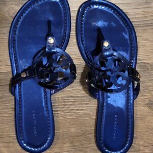 Beautiful Metallic Blue Tory Burch Sandals!